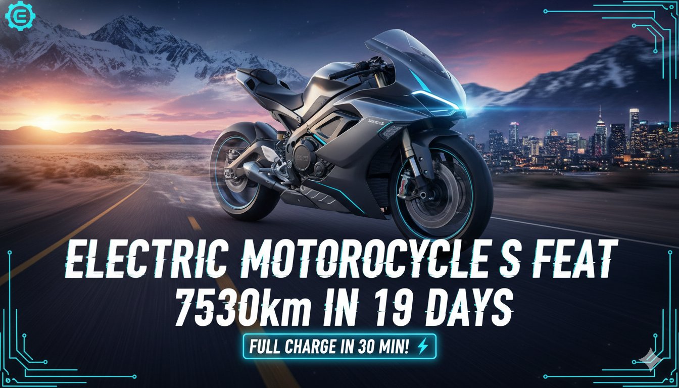 Raptee.HV T30 इलेक्ट्रिक मोटरसाइकिल 19 दिनों में 7530 किमी की रिकॉर्ड यात्रा के दौरान