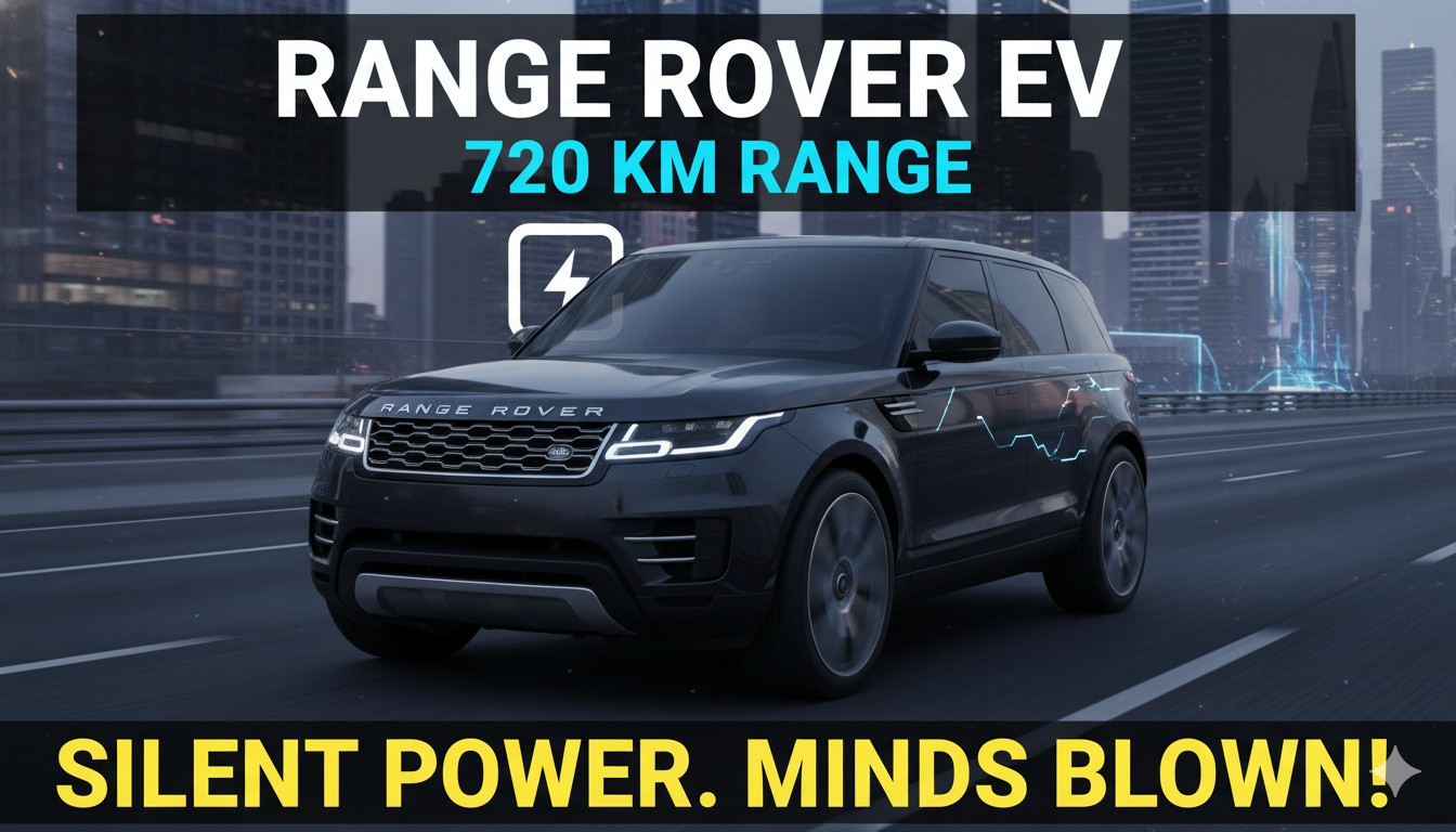 रेंज रोवर इलेक्ट्रिक SUV की लीक तस्वीर, कैमोफ्लाज में सड़क पर टेस्टिंग के दौरान