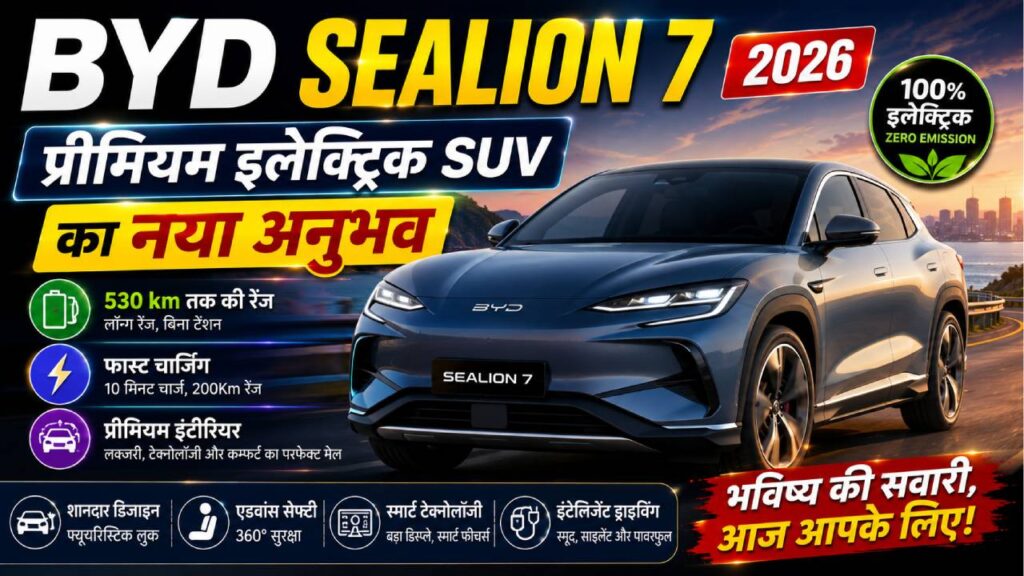 BYD Sealion 7 2026: प्रीमियम इलेक्ट्रिक SUV का नया अनुभव