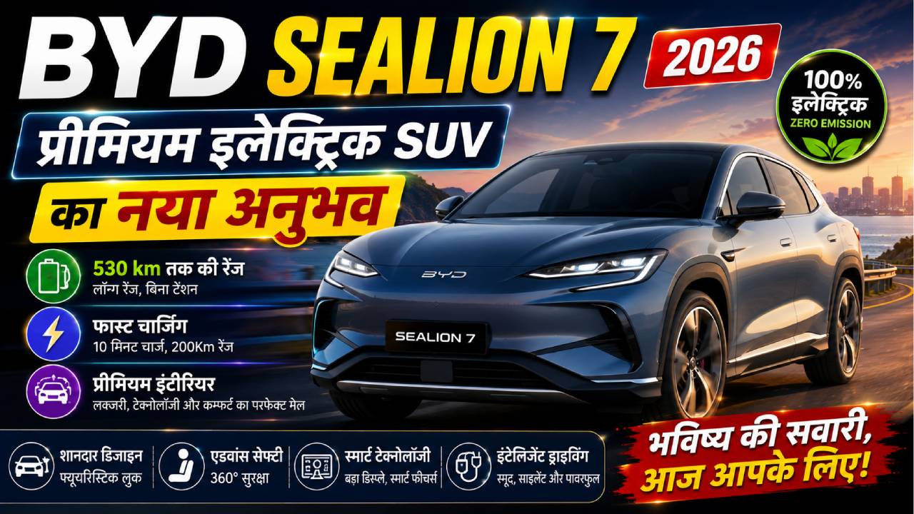 BYD Sealion 7 2026: प्रीमियम इलेक्ट्रिक SUV का नया अनुभव
